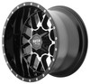 Moto Metal MO986 Siege 20x12 5x5 5x5.5 Gloss Black Machined Wheel 20" -44mm Rim