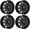Set 4 17" Dropstars Trail Series 607SB Satin Black 17x8 Wheels 5x108 5x4.5 35mm