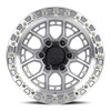 17" Lock Offroad Commando 17x9 6x135 12mm Machine Clear Coat For Ford Lincoln