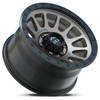 Set 4 20" Lock Offroad Matte Grey Matte Black Ring Yosemite 20x9 6x5.5 18mm Rims
