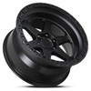Set 4 17" Lock Offroad Matte Black Matte Black Ring Olympus 17x9 6x5.5 -35mm Rim