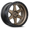 Set 4 17" Lock Offroad Matte Desert Bronze Black Ring Olympus 17x9 6x5.5 -12mm
