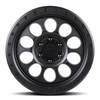 Set 4 17" Lock Offroad 50CAL Matte Black Matte Black Ring 17x9 Wheels 5x5 -12mm