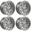 Set 4 18" Dropstars Trail Series 603MS Machined Silver 18x9 6x135 6x5.5 00mm Rim