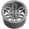 Set 4 18" Dropstars Trail Series 602MS Machined Silver 18x9 5x5 5x5.5 -12mm Rims