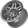 Set 4 18" Dropstars Trail Series 602MS Machined Silver 18x9 5x5 5x5.5 -12mm Rims