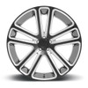 DUB 1PC S255 Flex 24x10 5x5.0 Gloss Black Milled Wheel 24" 10mm For Chevy GMC