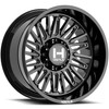 20" Hostile H143 Rampage Asphalt 20x10 Wheel 8x180 -19mm For Chevy GMC Truck Rim