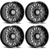 Set 4 20" Hostile H143 Rampage Asphalt 20x10 Wheels 8x170 -19mm Lifted Rims