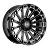 22" Hostile H142 Warrior Blade Cut 22x12 Wheel 6x5.5 -44mm Lifted Truck Suv Rim