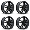 Set 4 18" RTX Nuremberg Gloss Black 18x8 Wheels 5x112 35mm Rims