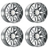 Set 4 20" Hostile H120 Vulcan Armor Plated 20x10 Wheels 8x6.5 -19mm Truck Rims