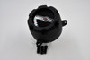 Satin black Vision Rocker wheel center cap for lifted trucks and off-road wheel setups with bolt-on installation design.