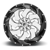 Set 4 Fuel 2PC D240 Cleaver 20x9 8x170 Chrome Plated Gloss Black Wheels 20" 20mm