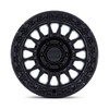 18" KMC KM552 IMS 18x9 8x6.5 18mm Matte Black Gloss Black Lip Offroad Truck Rim