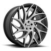 DUB  S260 G.O.A.T. 24x10 5x5.5 Brushed Black Dark Tint Spokes Wheel 24" 25mm