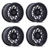 Set 4 17" Pro Comp Alloys PA202 Basecamp 17x8 6x135 20mm Wheels Matte Black Rims