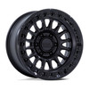 Set 4 18" KMC KM552 IMS 18x9 8x6.5 18mm Matte Black Gloss Black Lip Offroad Rims Truck Wheels