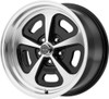 American Racing Vintage VN501 500 Mono Cast 17x8 5x4.5 0mm Black Machined Wheel