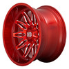 22" XD XD859 Gunner 22x10 Candy Red Milled 5x5 5x5.5 Wheel -18mm Rim Lifted
