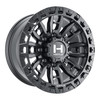Set 4 18" Hostile H130 Crandon Asphalt 18x9 8x6.5 12mm Wheel Truck Rims