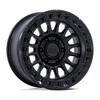 17" KMC KM552 IMS Matte Black W/ Gloss Black Lip 17x8.5 Wheel 6x135  25mm Rim