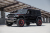 XD XD856 Omega 17x9 5x5 5x5.5 Satin Black Machined Lip Red Tint Wheel 17" 0mm