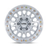 Set 4 20" KMC KM552 IMS Gloss Silver w Machined Face 20x9 Wheels 8x180 18mm Rims