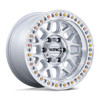 20" KMC KM549 GRS Gloss Silver W/ Machined Face 20x9 Wheel 6x5.5  0mm Rim