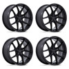 Set 4 18" Niche 1PC NC279 PRODIGY 5 Matte Black 18x8.5 Wheels 5x120  35mm Rims