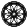 XD XD859 Gunner 22x10 6x135 6x5.5 Gloss Black Milled Wheel 22" -18mm Rim