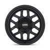 18" KMC KM451 MESA FORGED MONOBLOCK Satin Black 18x9 Wheel 8x180  0mm Rim