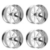 Set 4 30" Fittipaldi Offroad FTF511P Polished 30x16 Wheels 8x170 -101mm Rims