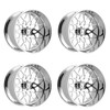 Set 4 24" Fittipaldi Offroad FTF508P Polished 24x12 Wheels 8x170 -44mm Rims