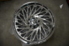 Single 24x10 Fittipaldi FA15 Mirror Coat Wheel 8x6.5 0mm Rim Takeoff