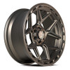 20" 4PLAY 4P55 Bronze 20x10 6x5.5 6x135 -18mm For Chevy GMC Ram Ford Cadillac Rim