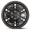 17" 4PLAY 4PS01 Satin Black 17x9 6x5.5 6x135 -6mm For Chevy GMC Cadillac Ford Rim