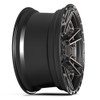 17" 4PLAY 4PS01 Satin Black 17x9 6x5.5 6x135 -6mm For Chevy GMC Cadillac Ford Rim