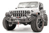 Fab Fours Lifestyle Winch Bumper w/ Pre-runner Guard JL18-B4652-1 Fits Jeep Wrangler & Gladiator D Ring Mounts w/ Lights