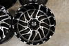 Set 4 20" TIS 544MB Gloss Black w/ Machined Face 20x10 Wheels 6x135 6x5.5 -20mm