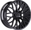 22" TIS 566B 22x12 8x180 -44mm Wheel Gloss Black & Painted Lip Logo Lifted Rim