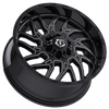 20" TIS 544BM 2.0 Gloss Black w Milled Accents 20x10 Wheel 6x135 6x5.5 -20mm Rim