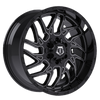 18" TIS 544BM 2.0 Gloss Black w/ Milled Accents 18x9 Wheel 6x135 6x5.5 Rim 0mm