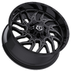 18" TIS 544BM 2.0 Gloss Black w/ Milled Accents 18x9 Wheel 6x135 6x5.5 Rim 0mm