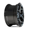 Set 4 20" 4PLAY 4PS26 20x9 6x5.5 6x135 -6mm Black Brushed Face & Tinted Clear