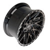 22" 4PLAY 4PS28 22x10 6x5.5 6x135 24mm Gloss Black Brushed Face & Tinted Clear