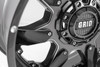22" Grid Offroad GD01 Gloss Graphite / Milled 22x12 Wheel 5x5 5x5.5 -44mm Rim