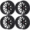 Set 4 22" TIS Motorsports 506B Gloss Black 22x10 Wheel 6x135 Rim 24mm For Ford