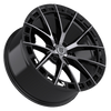 22" TIS Motorsports 504MB Machined & Black 22x10 Wheel 6x135 +24mm Rim