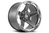 Set 4 17" Grid Offroad GD04 17x9 5x5 5x5.5 -12mm Gloss Graphite Milled Wheels
